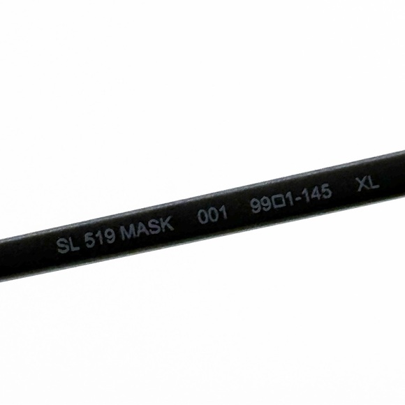 NEW SAINT LAURENT SL 519 MASK 001 OVERSIZED BLACK GREY WOMEN SL519 SUNGLASSES - Picture 10 of 11